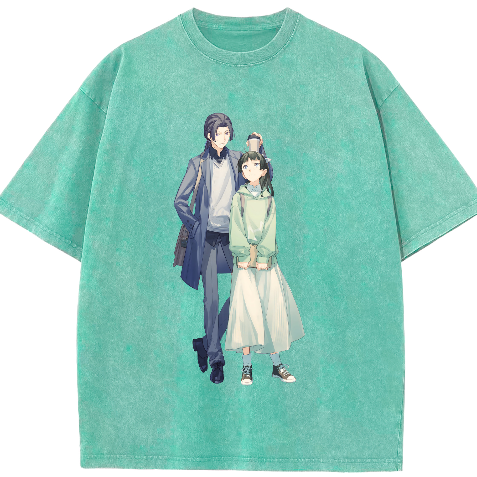 （画像用） 薬屋のひとりごと The Apothecary Diaries 綿100% ヴィンテージ風 半袖Tシャツ（フロントプリント）